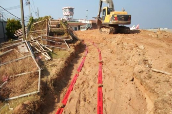 งานวางท่อไฟฟ้า, สื่อสารพร้อมบ่อพักสาย